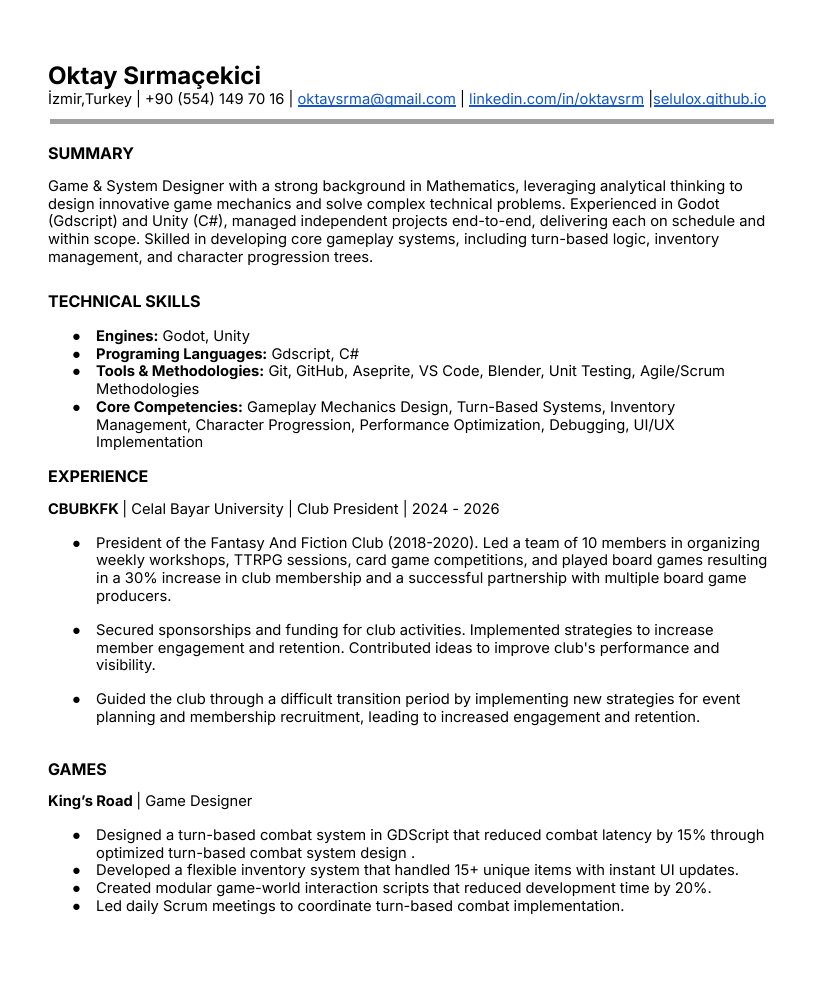 Resume preview